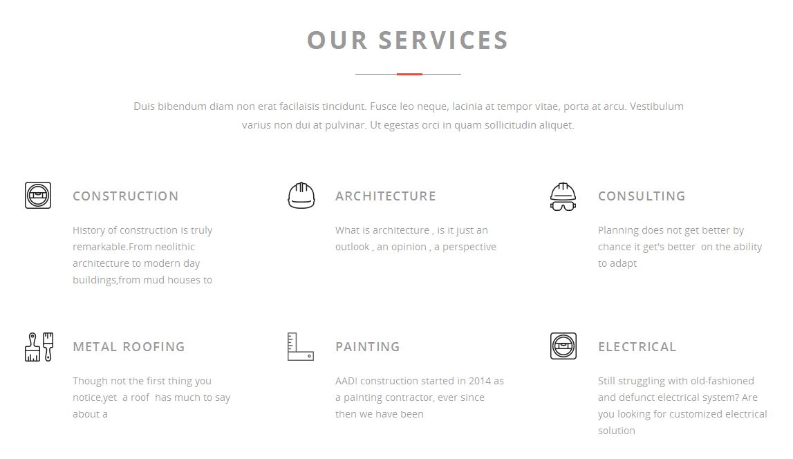 Aadi - Construction WordPress Theme