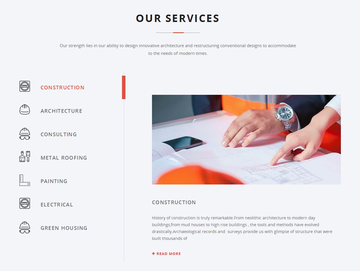 Aadi - Construction WordPress Theme